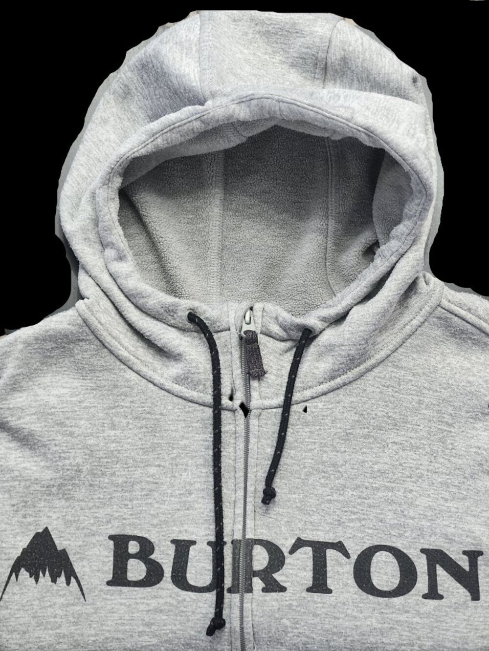 Burton Zip Hoodie – XL – Grey – Thumb Holes – Durable Goods